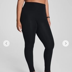 Women's Black High-Waisted Leggings Petite